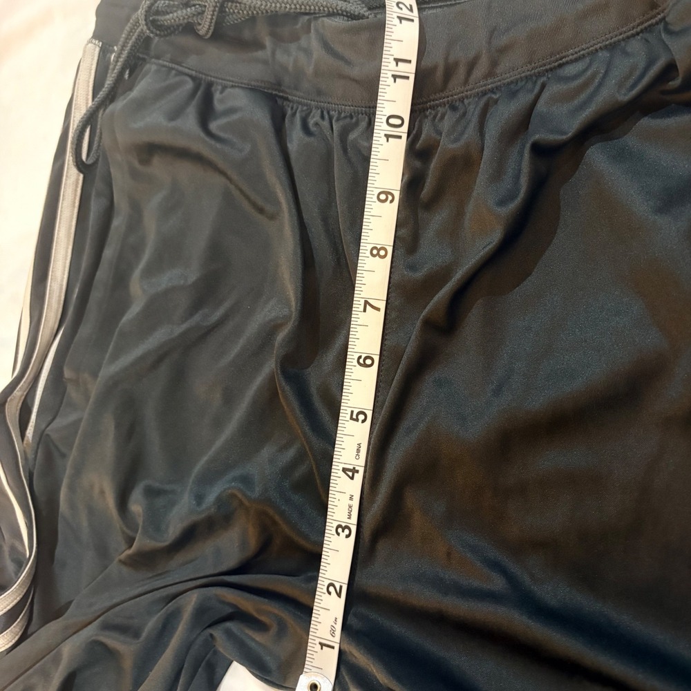 Adidas Climalite Mens Black Silver 3-Stripe Athletic‎ Basketball Shorts Large - Picture 9 of 9